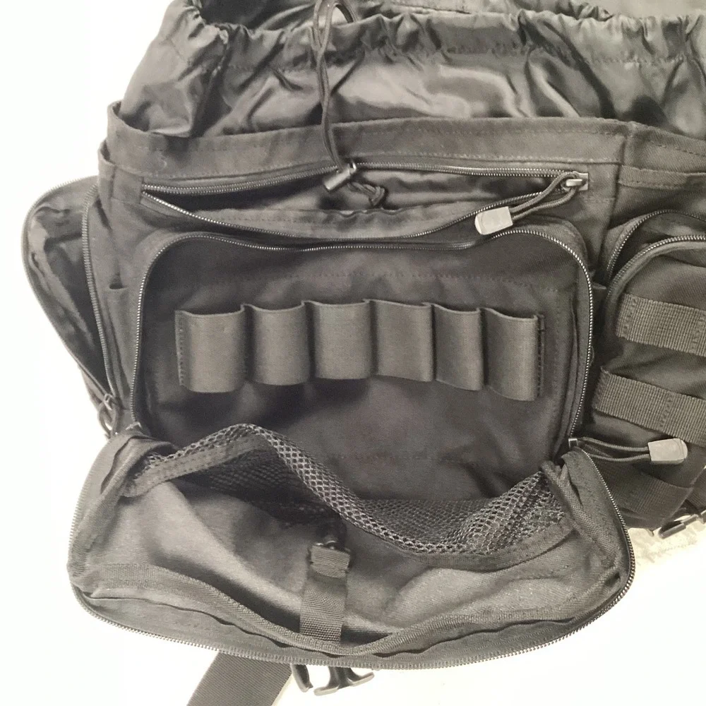 Rapdom Tactical Gear T311 Black Messenger Bag MOLLE Shoulder Utility EDC Pack